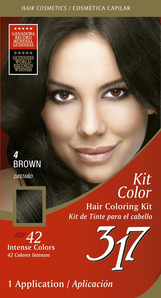 N° 4 BROWN | 317 Coloring Hair kit